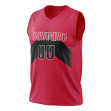 Custom Red & Black Colors Design Sports Basketball Jersey BS01TR020901