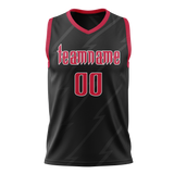 Custom Black & Red Colors Design Sports Basketball Jersey BS01TR030109