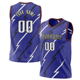 Custom Purple & Black Colors Design Sports Basketball Jersey BS01TR042301