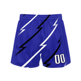 Custom Purple Black Solid Color Basketball Shorts