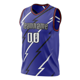 Custom Purple & Black Colors Design Sports Basketball Jersey BS01TR042301