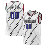 Custom White & Gray Colors Design Sports Basketball Jersey