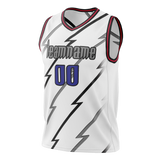 Custom White & Gray Colors Design Sports Basketball Jersey BS01TR050203