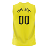 Custom Yellow & Gray Colors Design Sports Basketball Jersey BS01UJ011203