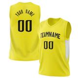 Custom Yellow & Gray Colors Design Sports Basketball Jersey