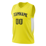 Custom Yellow & Gray Colors Design Sports Basketball Jersey BS01UJ011203