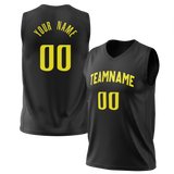 Custom Black & Yellow Colors Design Sports Basketball Jersey