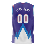 Custom Purple & White Colors Design Sports Basketball Jersey BS01UJ042302