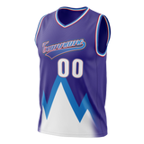 Custom Purple & White Colors Design Sports Basketball Jersey BS01UJ042302