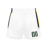 Custom White Navy Solid Color Basketball Shorts