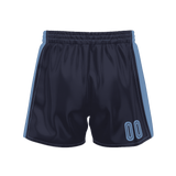 Custom Navy Light Blue Solid Color Basketball Shorts