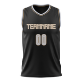 Custom Black & White Colors Design Sports Basketball Jersey BS01VG030102