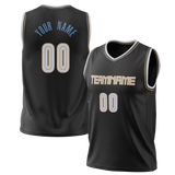 Custom Black & White Colors Design Sports Basketball Jersey