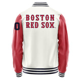 Boston Red Sox Varsity Letter Jacket Custom Letter & Number