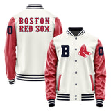 Boston Red Sox Varsity Letter Jacket Custom Letter & Number