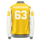 Boston Bruins #63 Brad Marchand Varsity Letter Jacket