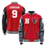 Houston Texans #9 Brevin Jordan Varsity Letter Jacket