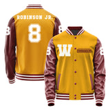 Washington Commanders #8 Brian Robinson Jr. Varsity Letter Jacket
