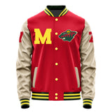Minnesota wild #7 Brock Faber Varsity Letter Jacket