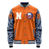 New York lslanders #29 Brock Nelson Varsity Letter Jacket