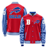 Buffalo Bills Varsity Letter Jacket Custom Letter & Number