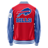 Buffalo Bills Varsity Letter Jacket Custom Letter & Number