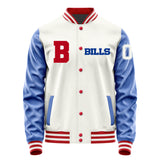 Buffalo Bills Varsity Letter Jacket Custom Letter & Number