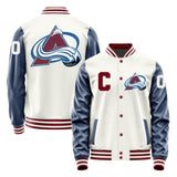 Colorado Avalanche Varsity Letter Jacket Custom Letter & Number