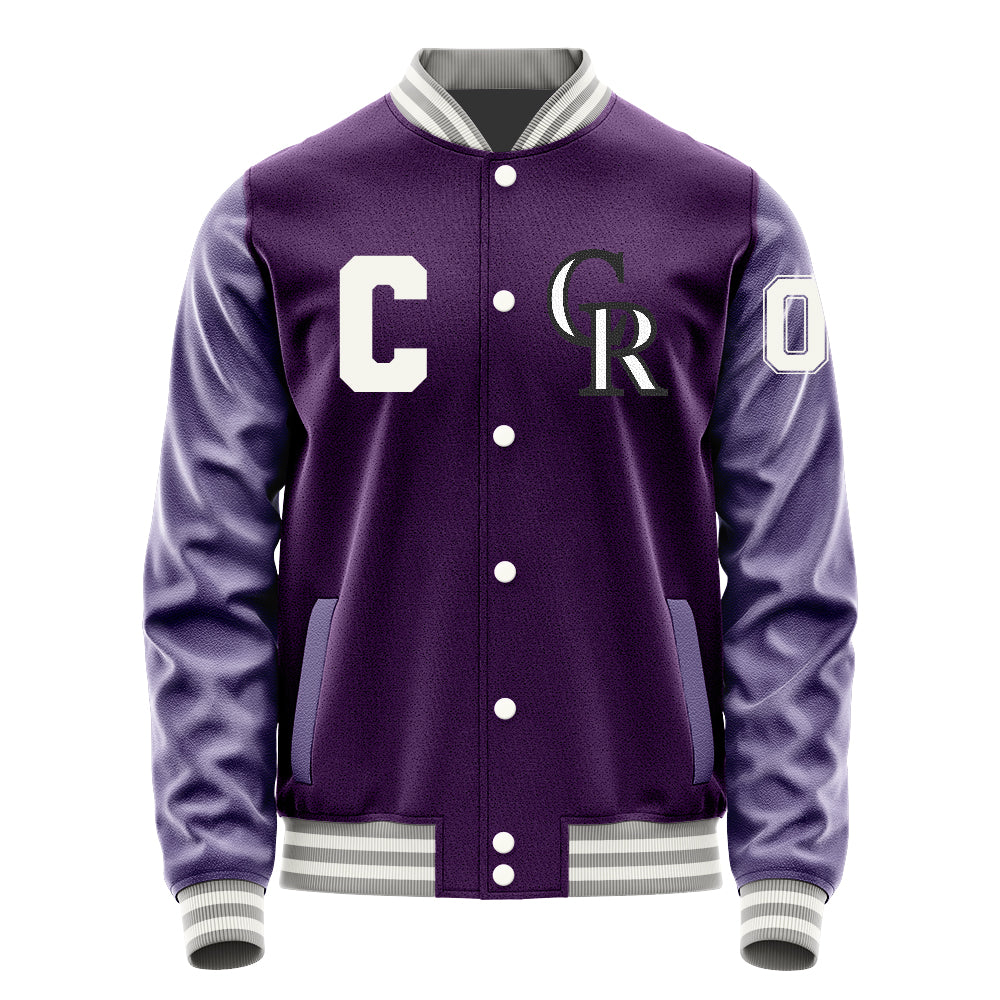 Colorado Rockies Varsity Letter Jacket Custom Letter & Number