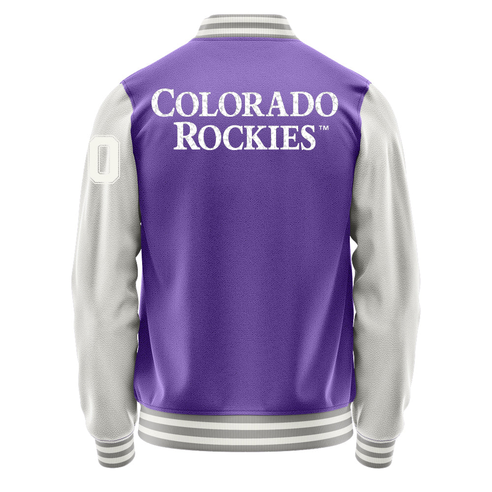Colorado Rockies Varsity Letter Jacket Custom Letter & Number