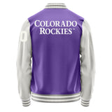 Colorado Rockies Varsity Letter Jacket Custom Letter & Number