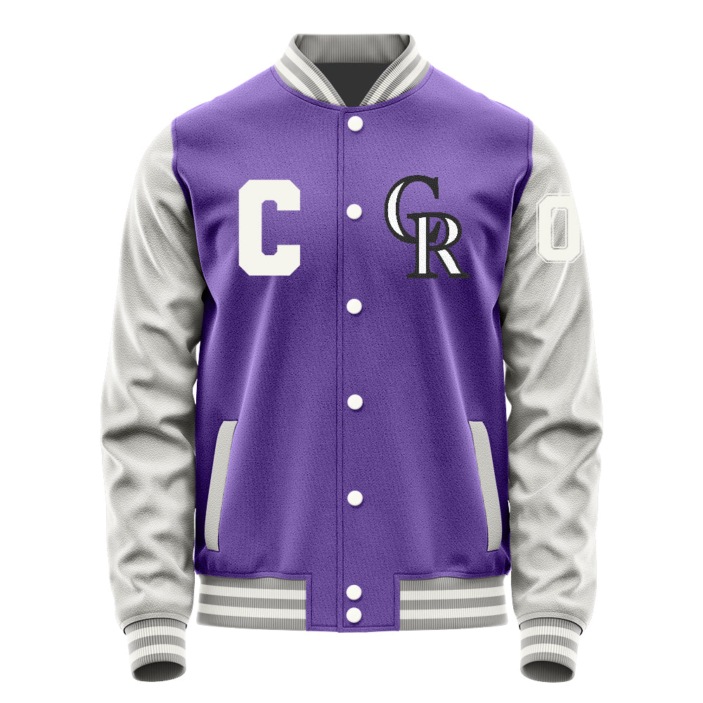 Colorado Rockies Varsity Letter Jacket Custom Letter & Number