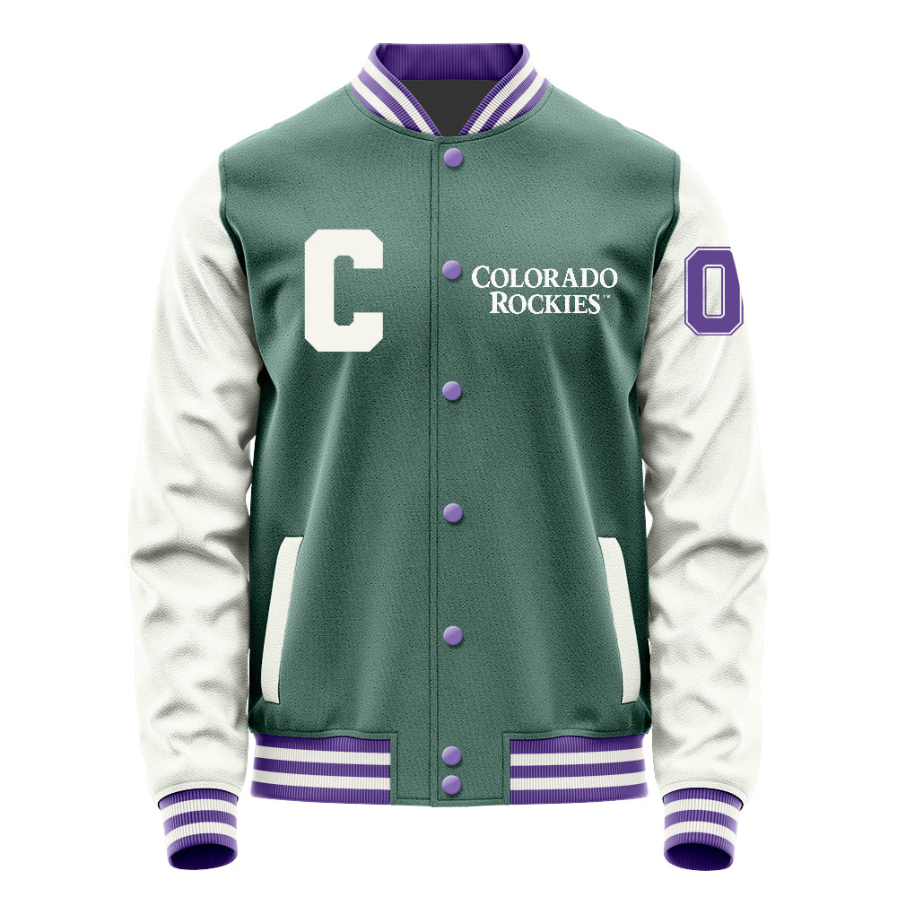 Colorado Rockies Varsity Letter Jacket Custom Letter & Number