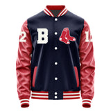 Boston Red Sox #12 Connor Wong Varsity Letter Jacket