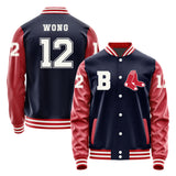 Boston Red Sox #12 Connor Wong Varsity Letter Jacket