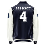 Dallas Cowboys #4 Dak Prescott Varsity Letter Jacket