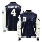 Dallas Cowboys #4 Dak Prescott Varsity Letter Jacket