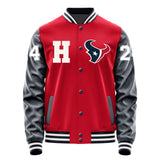 Houston Texans #24 Derek Stingley Jr. Varsity Letter Jacket