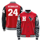 Houston Texans #24 Derek Stingley Jr. Varsity Letter Jacket