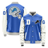 Detroit Lions Varsity Letter Jacket Custom Letter & Number