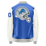 Detroit Lions Varsity Letter Jacket Custom Letter & Number