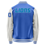 Detroit Lions Varsity Letter Jacket Custom Letter & Number