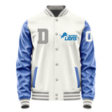 Detroit Lions Varsity Letter Jacket Custom Letter & Number