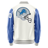 Detroit Lions Varsity Letter Jacket Custom Letter & Number