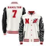 Newjersey Devils #7 Dougie Hamilton Varsity Letter Jacket