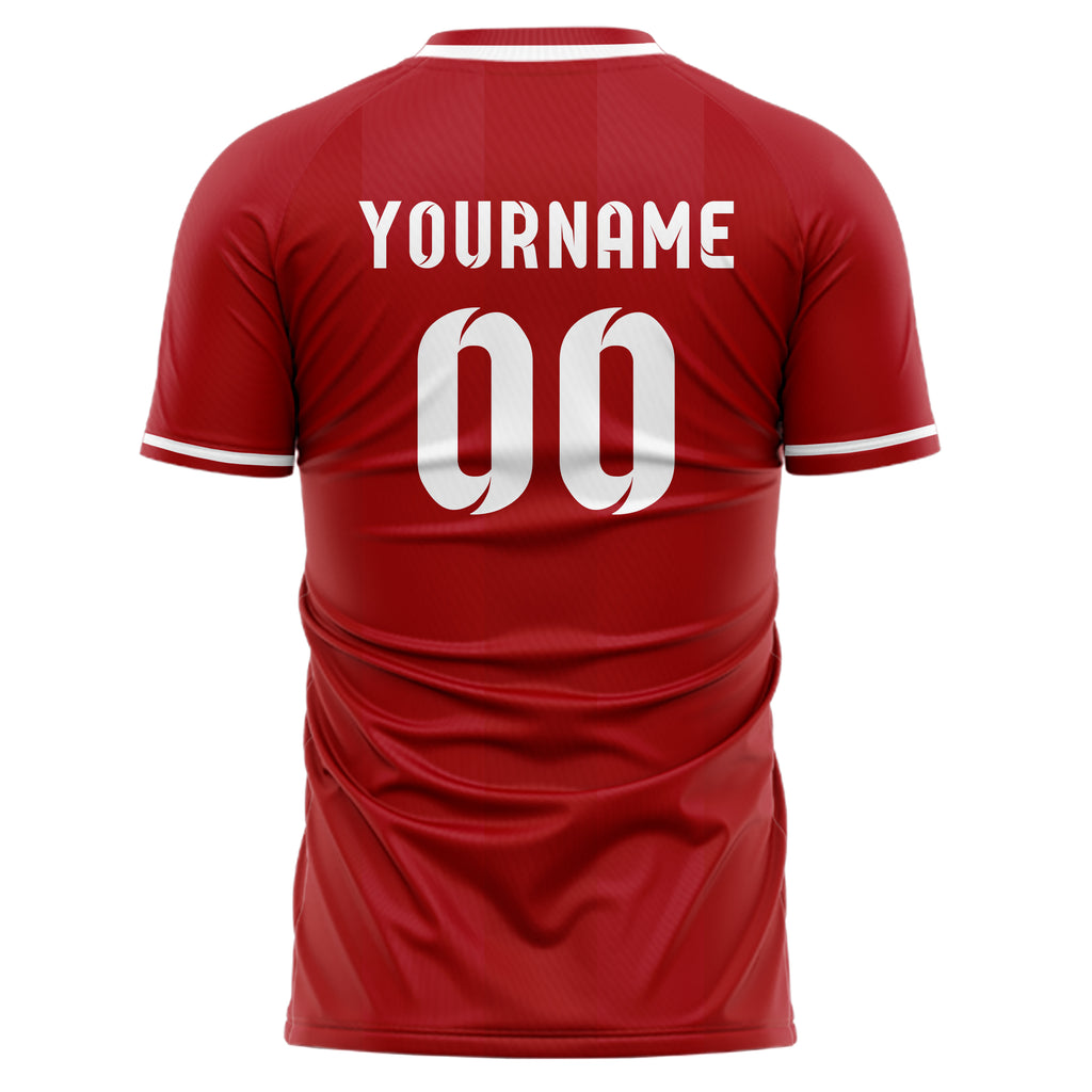 Denmark FIFA 2026 World Cup Home Soccer Jersey Style – With Custom Name and Number