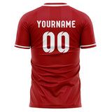 Denmark FIFA 2026 World Cup Home Soccer Jersey Style – With Custom Name and Number