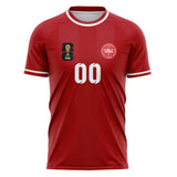 Denmark FIFA 2026 World Cup Home Soccer Jersey Style – With Custom Name and Number