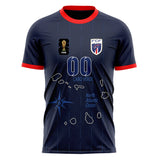 Cape Verde FIFA 2026 World Cup Home Soccer Jersey Style – With Custom Name and Number
