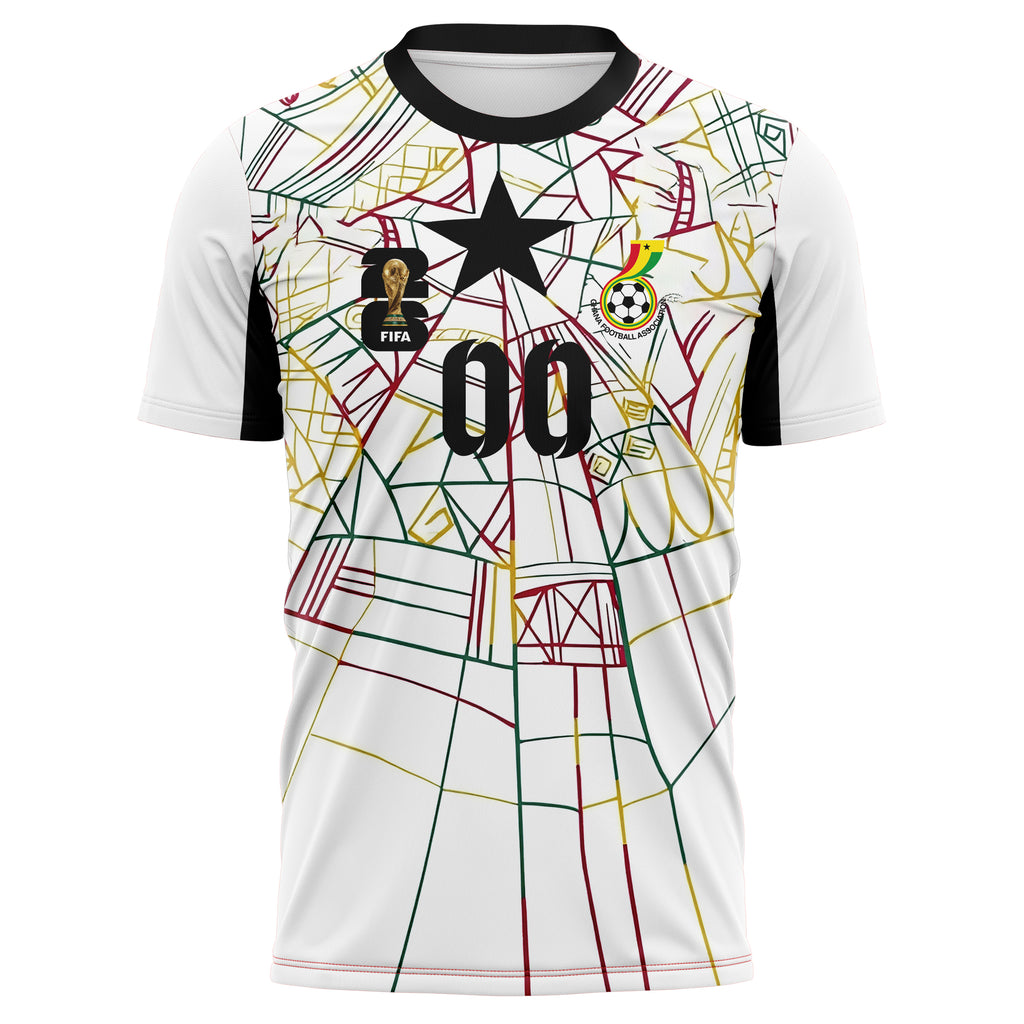 Ghana FIFA 2026 World Cup Home Soccer Jersey Style – With Custom Name and Number